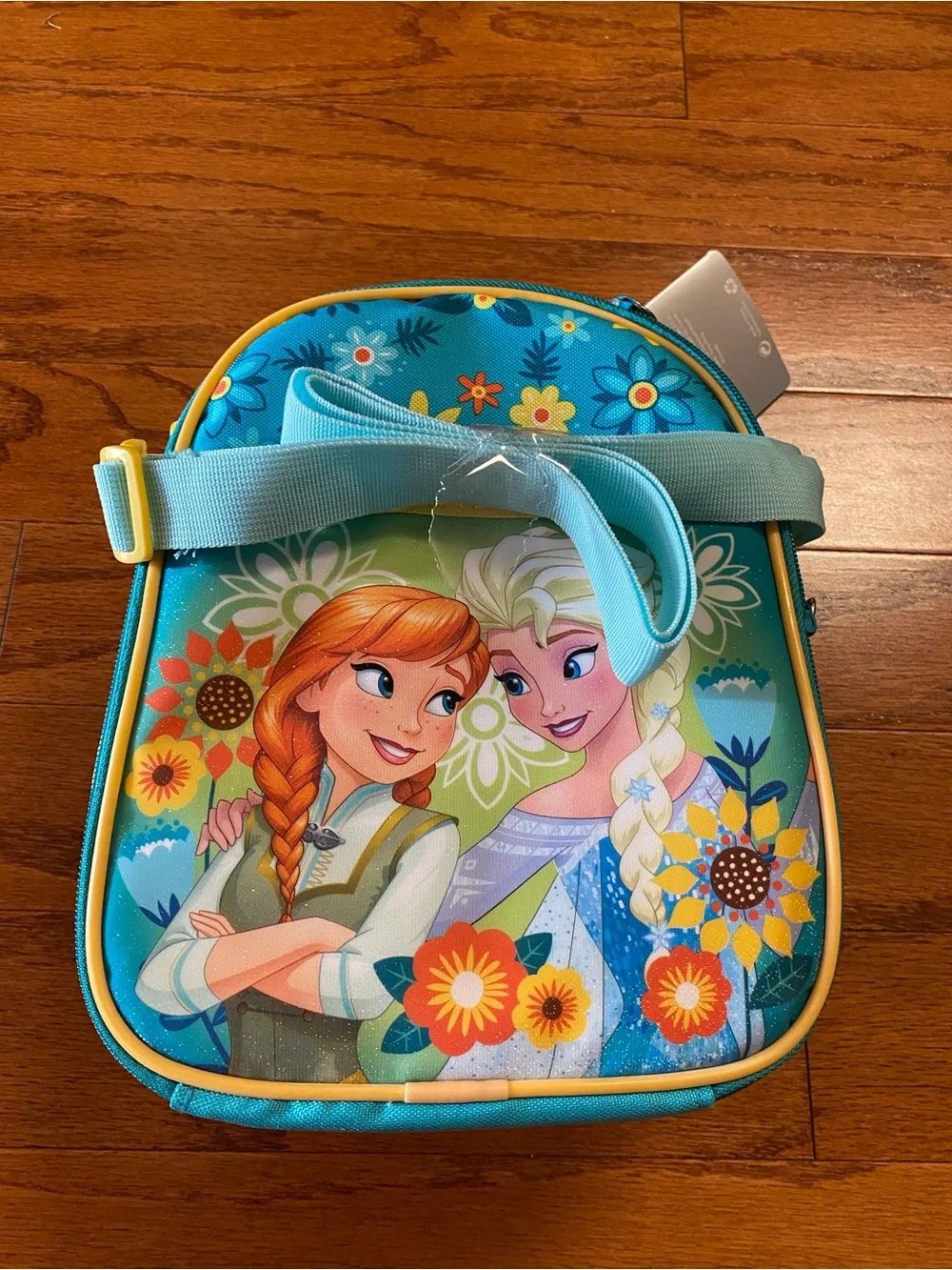 Disney Frozen Elsa and Anna lunch tote NWT yellow and green